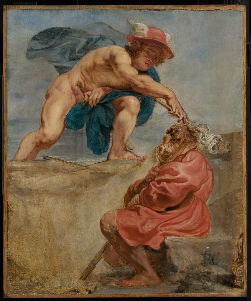 Mercury and a Sleeping Herdsman, by Peter Paul Rubens