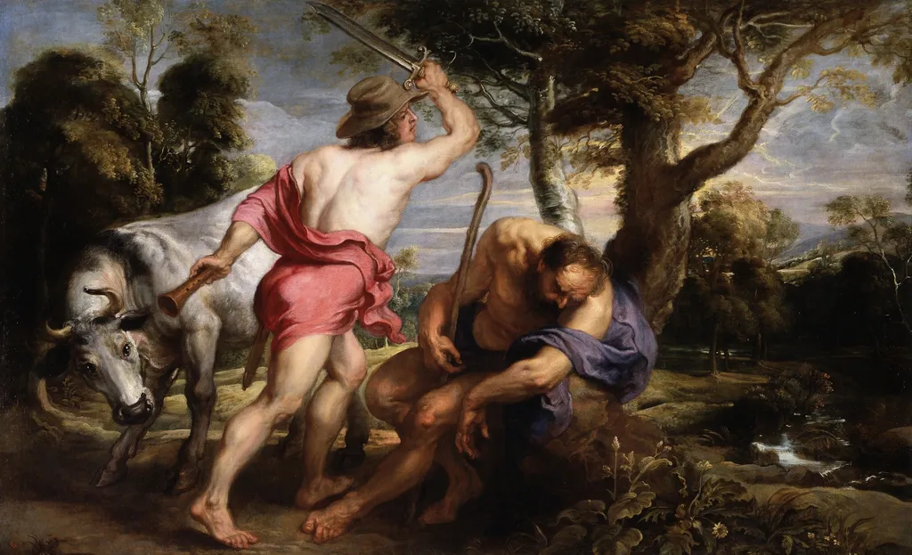 Mercury and Argus, by Peter Paul Rubens, oil, 1637