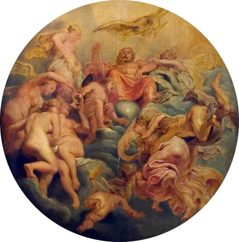 Mercury Conducting Psyche to Olympus, by Peter Paul Rubens