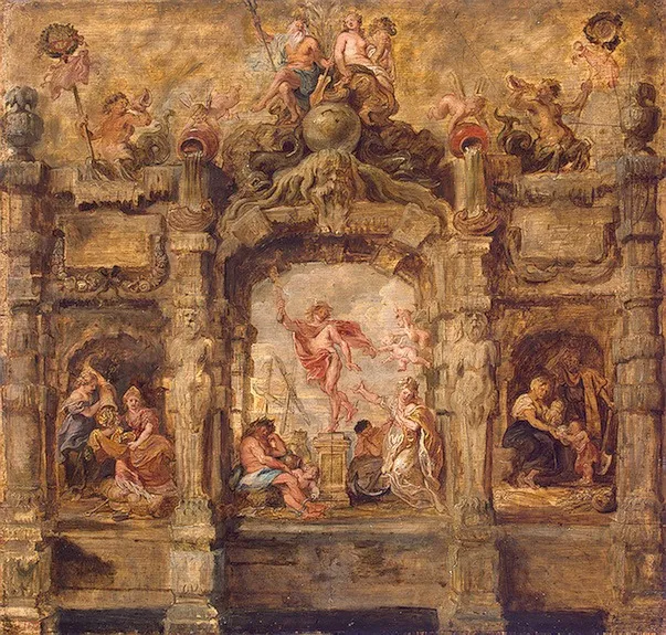Mercury Moving away (Mercurius Abituriens), by Peter Paul Rubens, oil, 1634