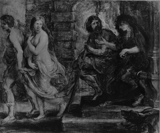 Orpheus leads Eurydice from Hades (Ovid, Metamorphoses, X, 1-39), by Peter Paul Rubens