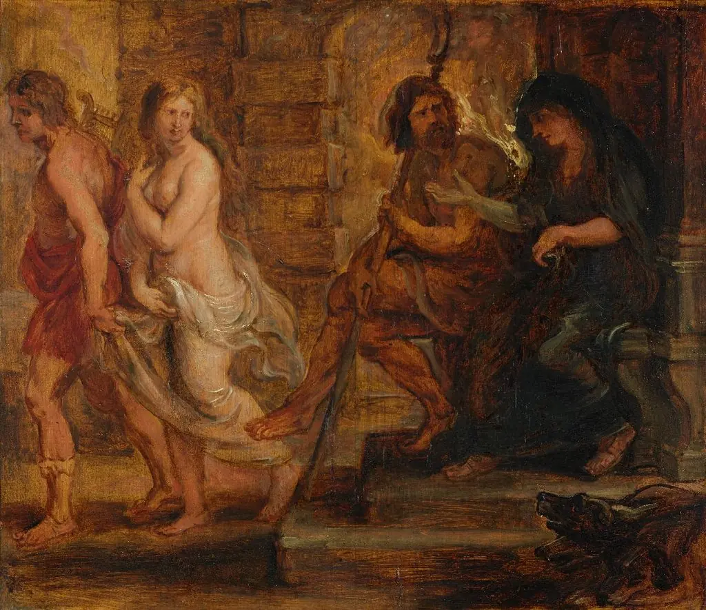 Orpheus und Eurydike vor Pluto und Proserpina, by Peter Paul Rubens