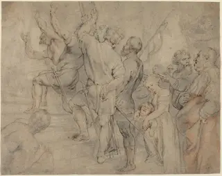 Part of the Crowd at the Ecce Homo, by Peter Paul Rubens