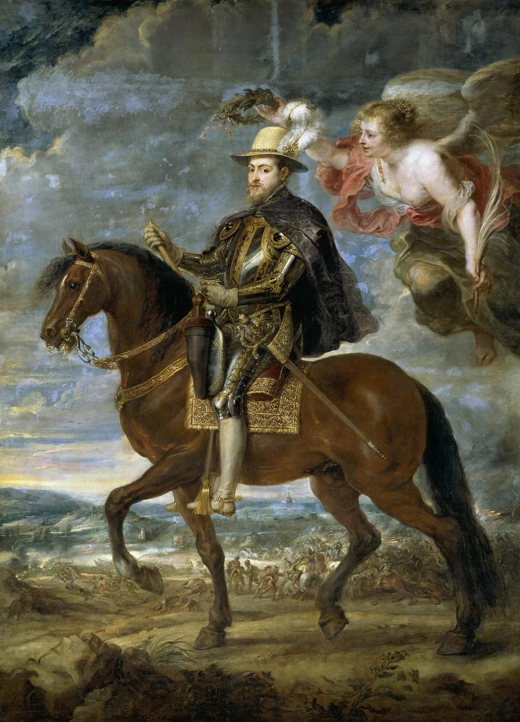 Philip II on Horseback, by Peter Paul Rubens, oil, 1635