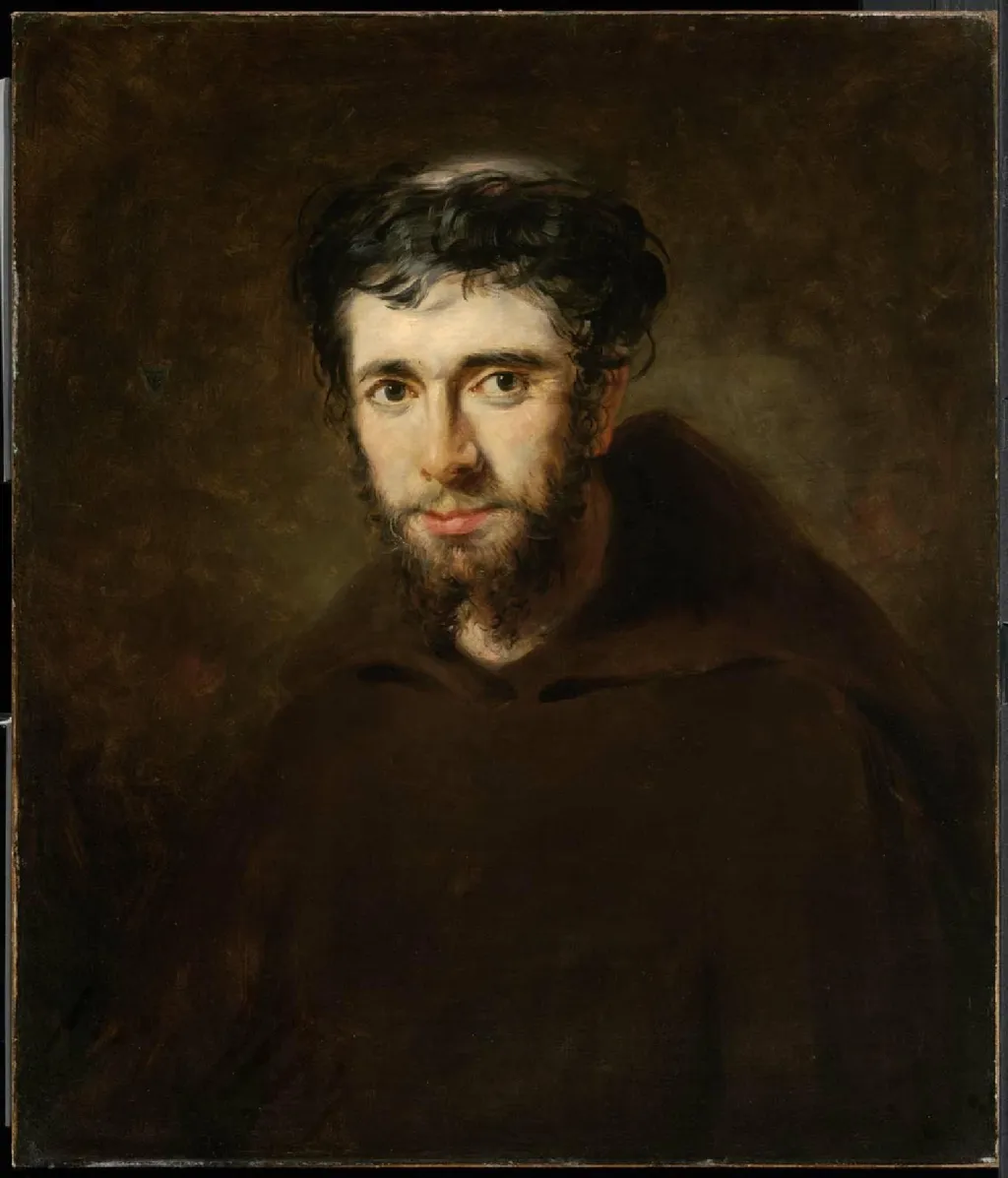 Portrait of a Monk, by Peter Paul Rubens, oil, 1618