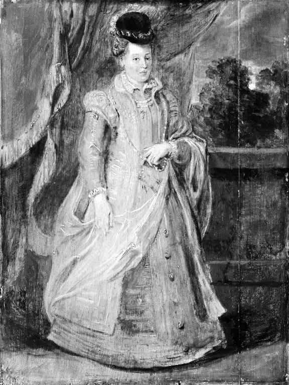 Portrait of Johanna of Austria, by Peter Paul Rubens, oil, 1622
