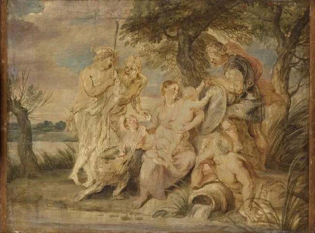 Romulus and Remus, by Peter Paul Rubens, oil