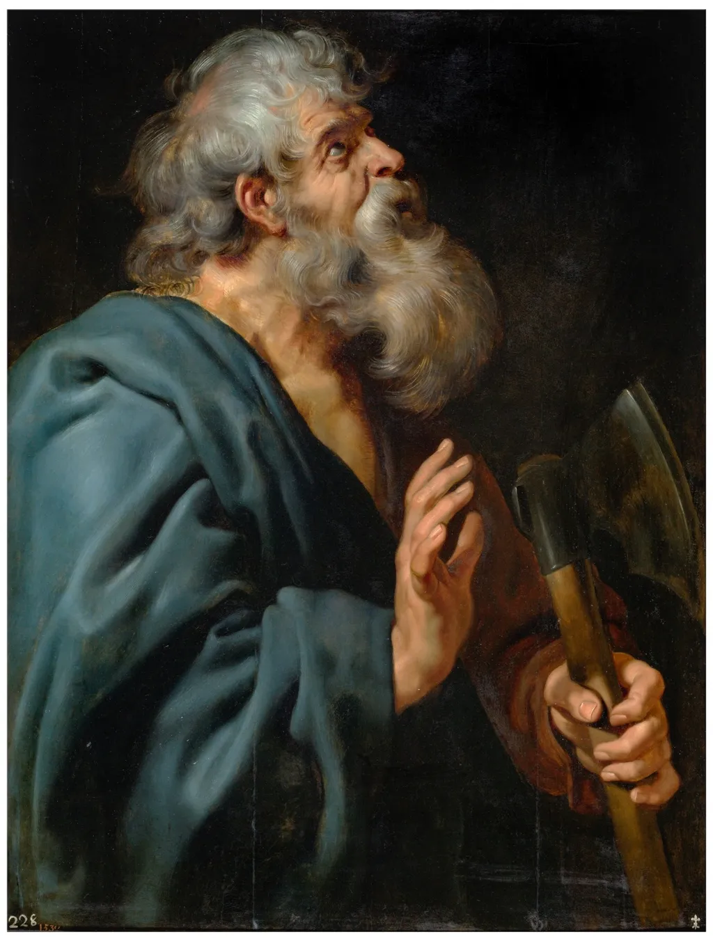 Saint Mathias, by Peter Paul Rubens, oil, 1610