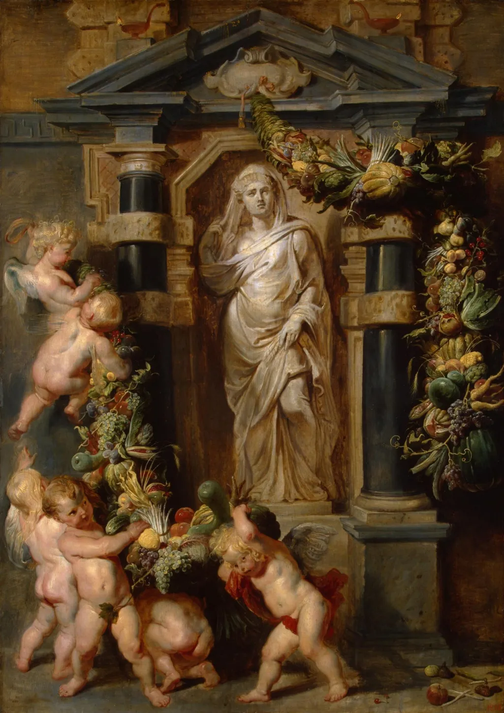 Statua di Cerere, by Peter Paul Rubens, oil, 1615