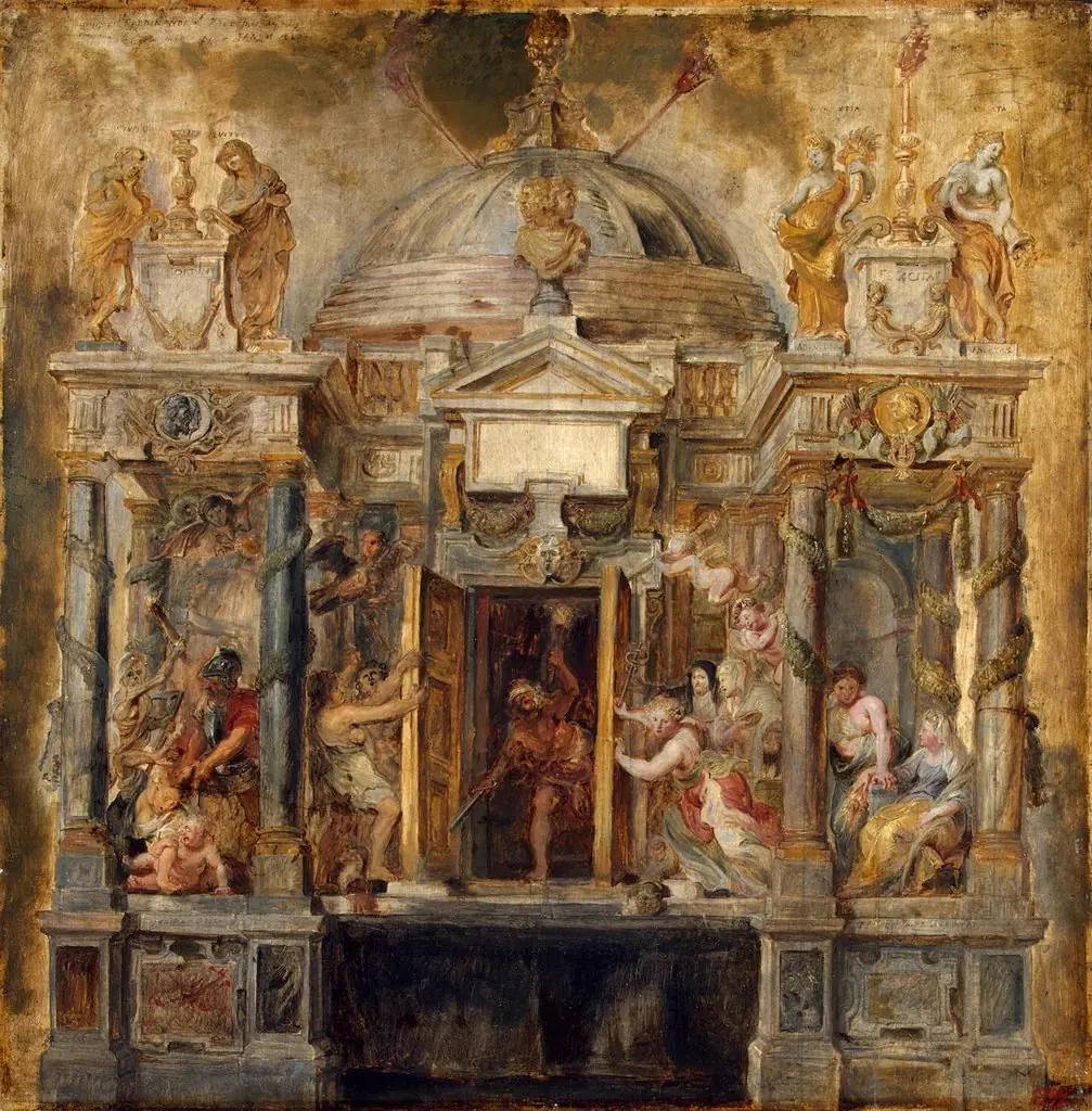 Temple of Janus (Templum Jani), by Peter Paul Rubens