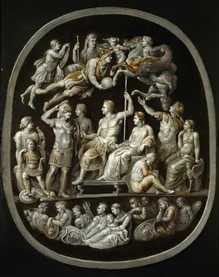 The 'Apotheosis of Germanicus': Copy after an antique Cameo (The 'Gemma Tiberiana'), by Peter Paul Rubens, 1626