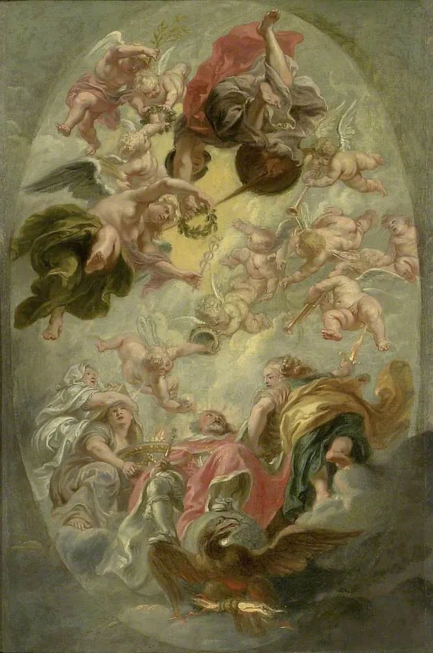 The Apotheosis of James I, by Peter Paul Rubens, oil