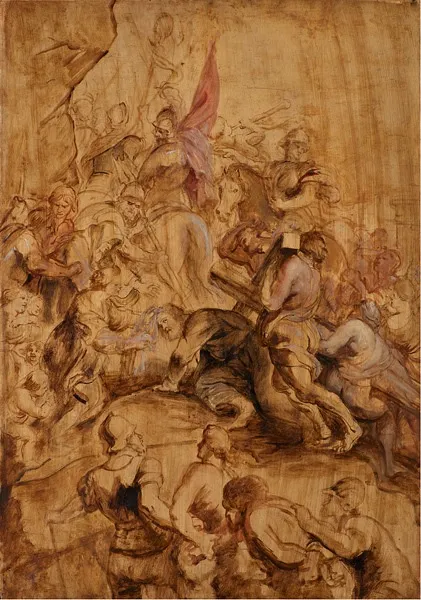 The Ascent to Calvary. The Bearing of the Cross, by Peter Paul Rubens, unspecified, 1634