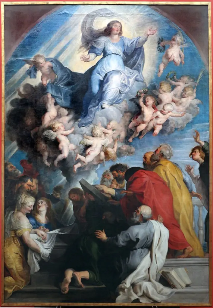 The assumption of the Virgin, by Peter Paul Rubens