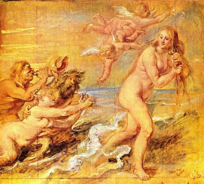 The Birth of Venus (sketch for the Torre de la Parada), by Peter Paul Rubens