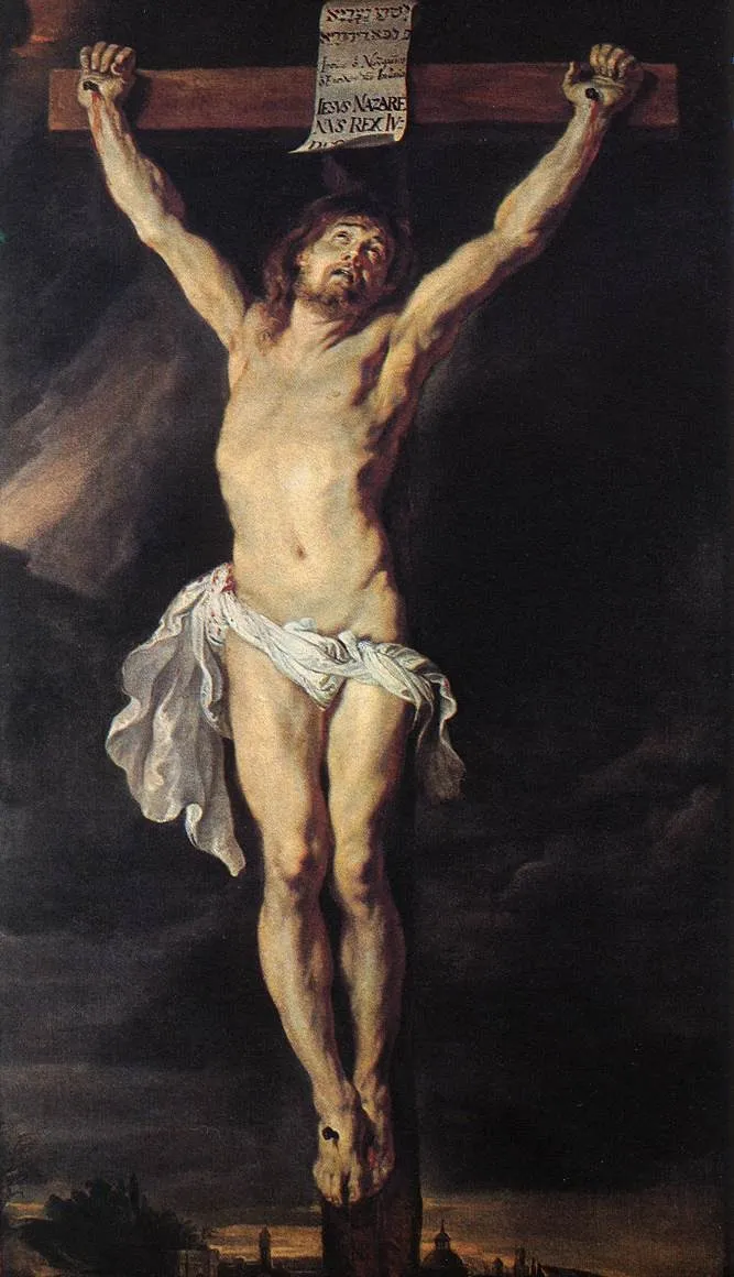 The Crucified Christ, by Peter Paul Rubens, oil, 1650