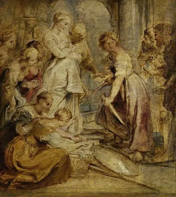 The Discovery of Achilles among the daughters of Lykomedes, by Peter Paul Rubens