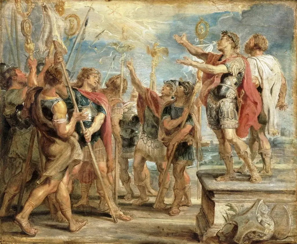 The Emblem of Christ Appearing to Constantine, by Peter Paul Rubens