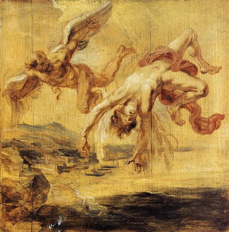 The Fall of Icarus (sketch for the Torre de la Parada, by Peter Paul Rubens