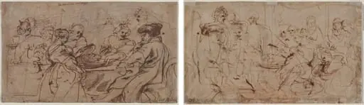 The Feast of Herod (recto); Tomyris with the Head of Cyrus (verso), by Peter Paul Rubens