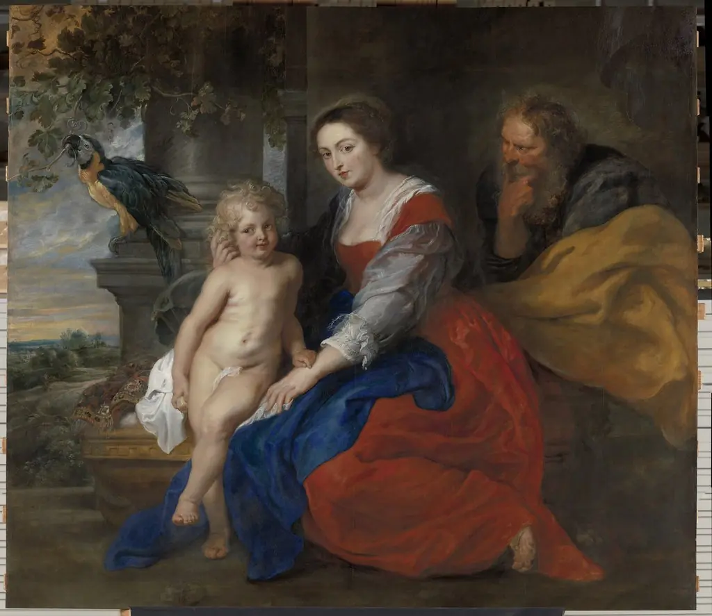 The Holy Family with the Parrot, by Peter Paul Rubens