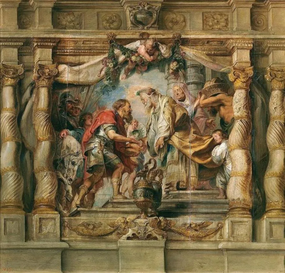 The Meeting of Abraham and Melchizedek, by Peter Paul Rubens, oil, 1625