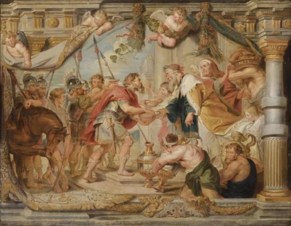 The Meeting of Abraham and Melchizedek, by Peter Paul Rubens, oil