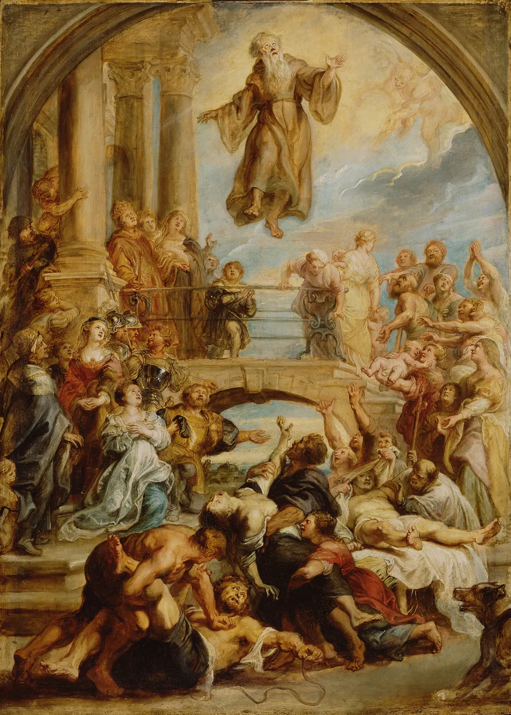 The Miracles of Saint Francis of Paola, by Peter Paul Rubens, oil, 1627