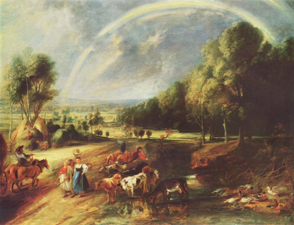 The Rainbow Landscape (1640), by Peter Paul Rubens, oil, 1640