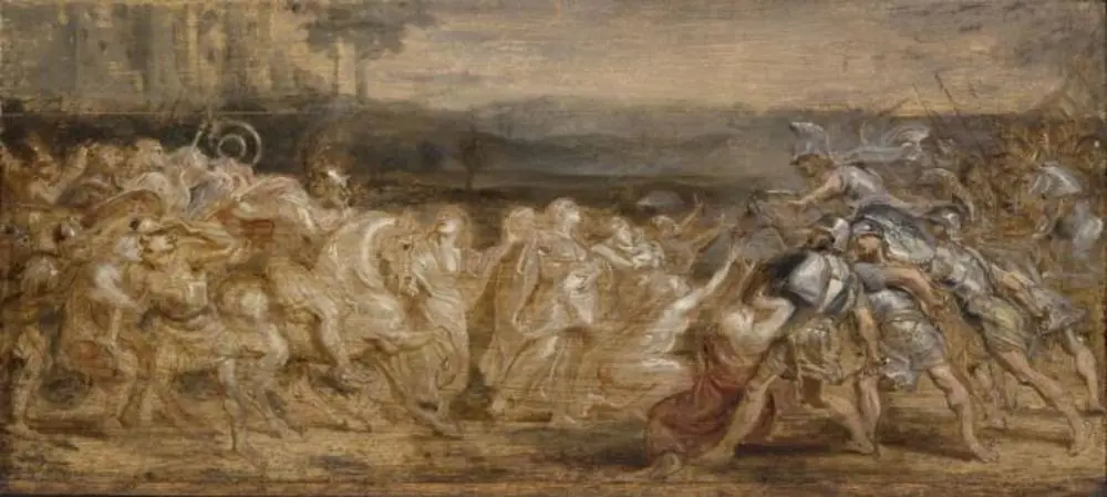The Reconciliation of the Romans and Sabines, by Peter Paul Rubens