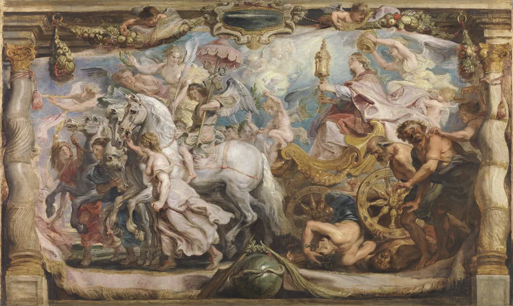 The Triumph of the Church, by Peter Paul Rubens, oil, 1625