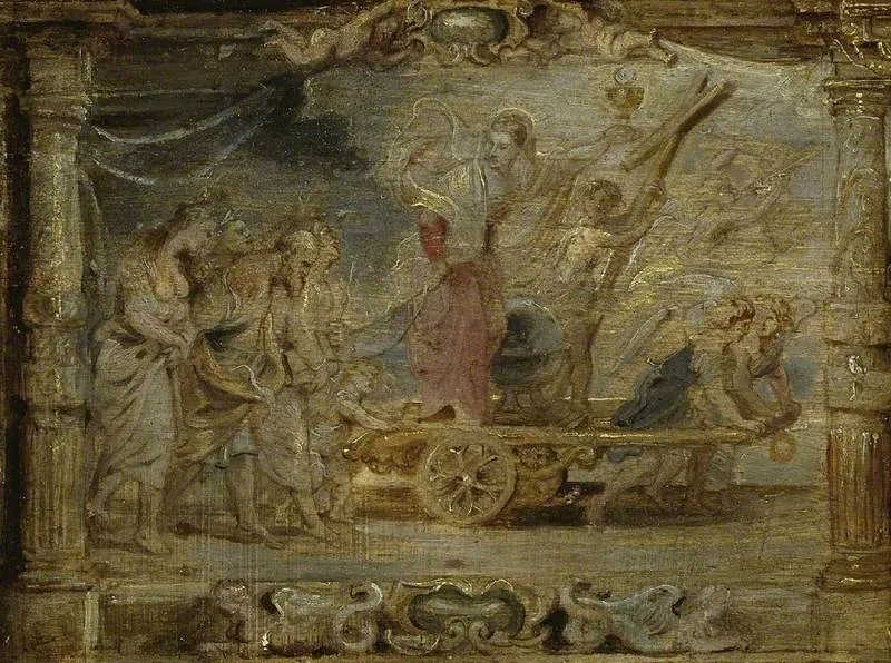 The Triumph of the Eucharist over Philosophy and Science, by Peter Paul Rubens, oil