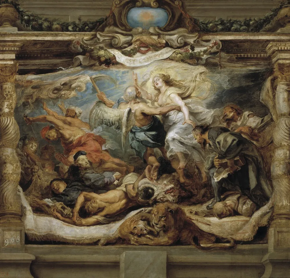 The Victory of Truth over Heresy, by Peter Paul Rubens, oil, 1625