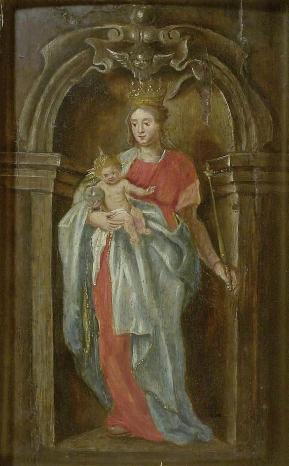 The Virgin and Child in a Niche, by Peter Paul Rubens, oil, 1618