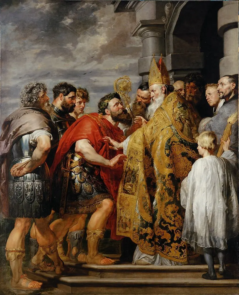 Theodosius and Saint Ambrose, by Peter Paul Rubens