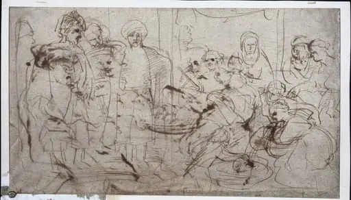 Tomyris with the Head of Cyrus (verso), by Peter Paul Rubens