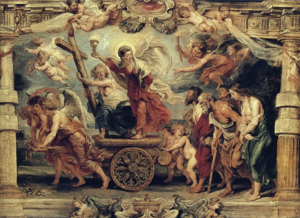Triumph of the Faith, by Peter Paul Rubens, oil, 1627