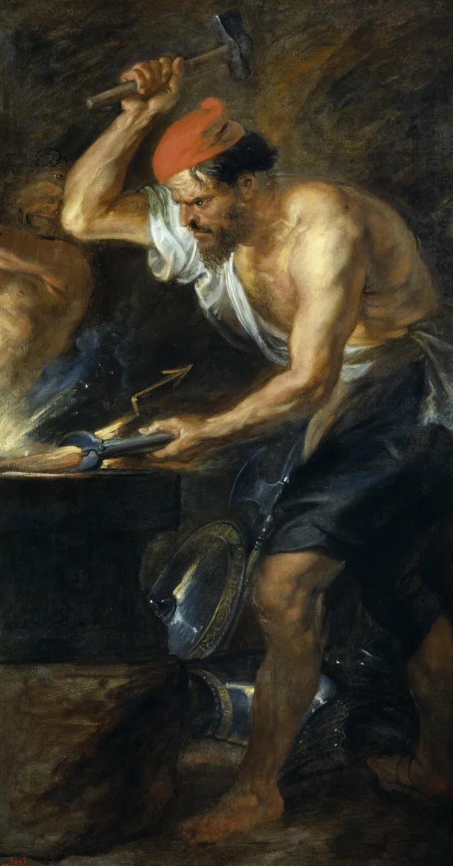 Vulcan forging the Thunderbolts of Jupiter
