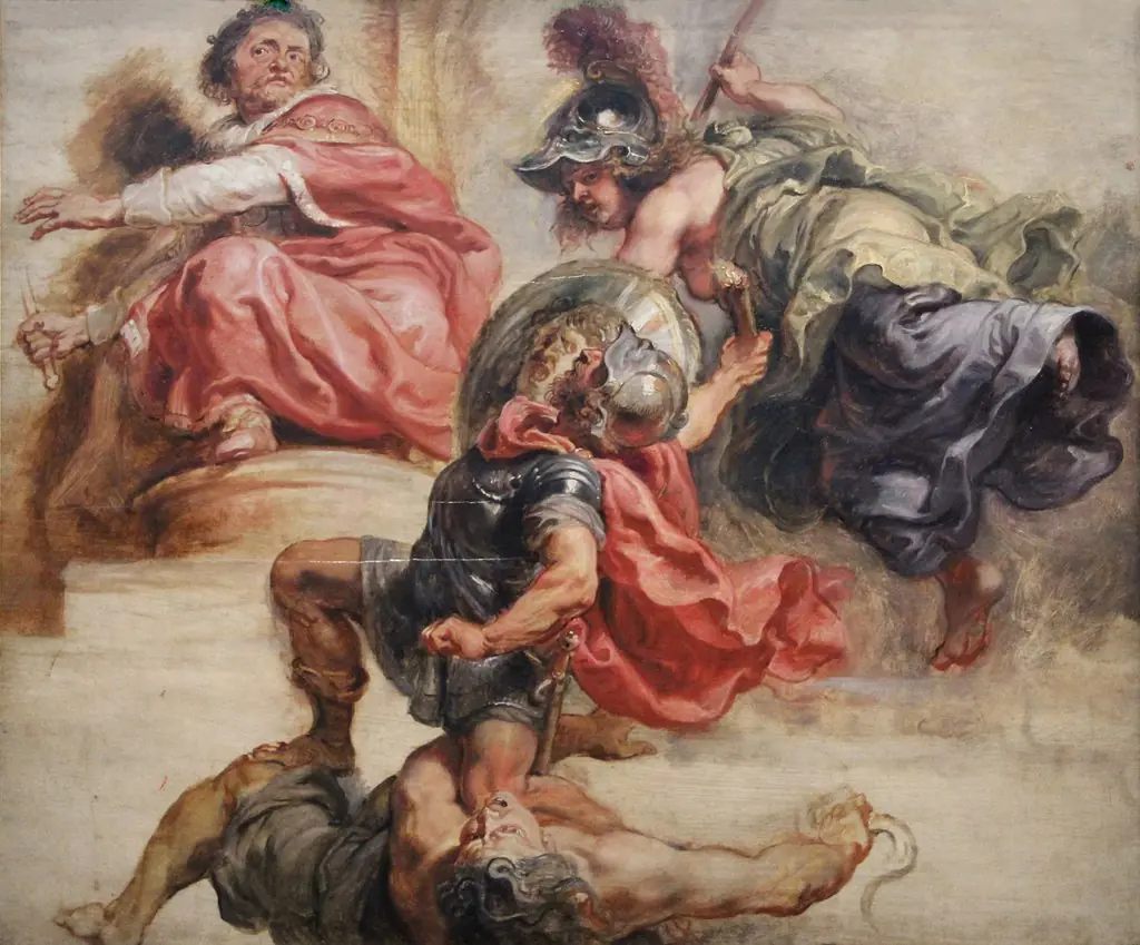 Wisdom triumphant over war and discord under the government of James I of England, by Peter Paul Rubens