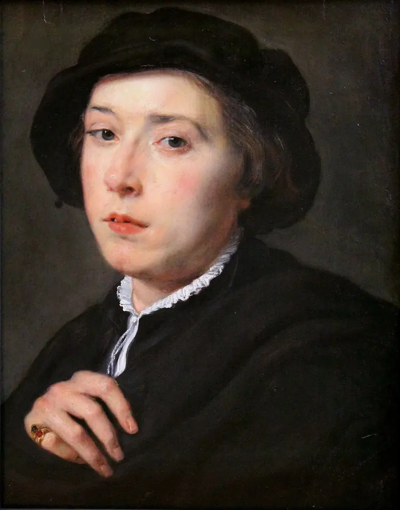 Young man with a black hat, by Peter Paul Rubens
