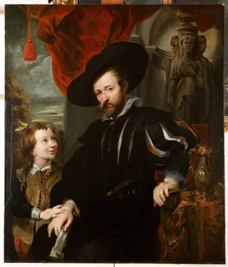 Peter Paul Rubens mit seinem Sohn Albert