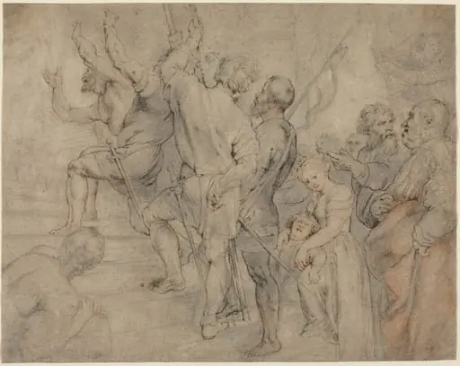 Part of the Crowd at the Ecce Homo, by Peter Paul, Sir Rubens