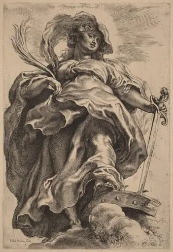 Saint Catherine in the Clouds, by Peter Paul, Sir Rubens