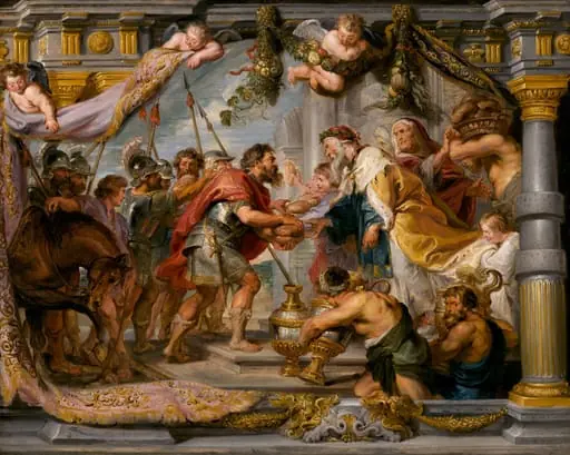 The Meeting of Abraham and Melchizedek, by Peter Paul, Sir Rubens