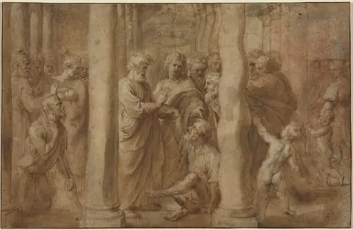 The Miracle of the Lame Man Healed by Saint Peter and Saint John, by Peter Paul, Sir Rubens