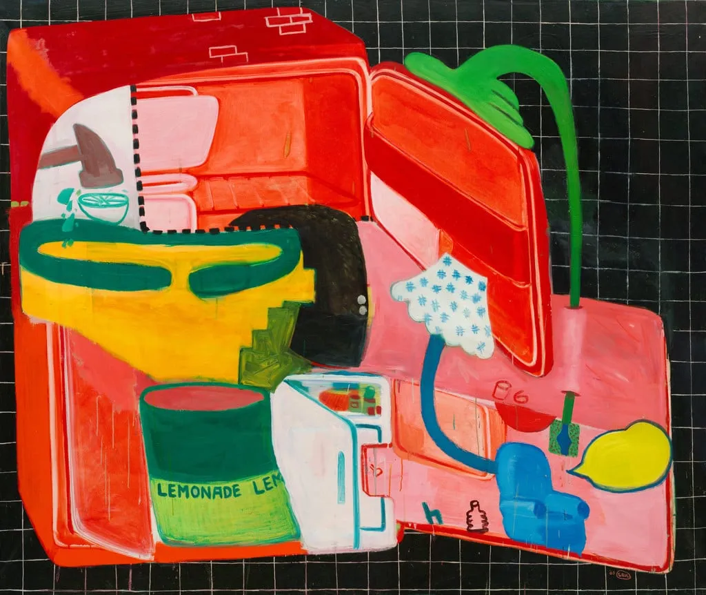 Untitled, by Peter Saul, oil, 1963