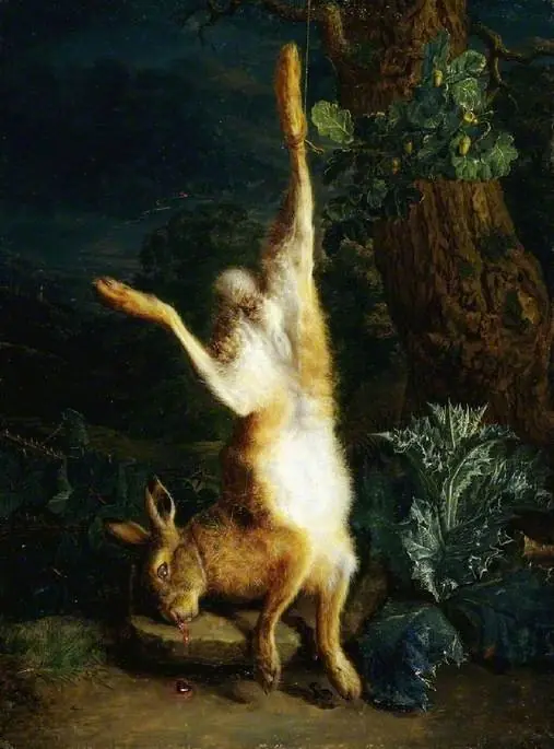 A dead hare, by Peter Snayers