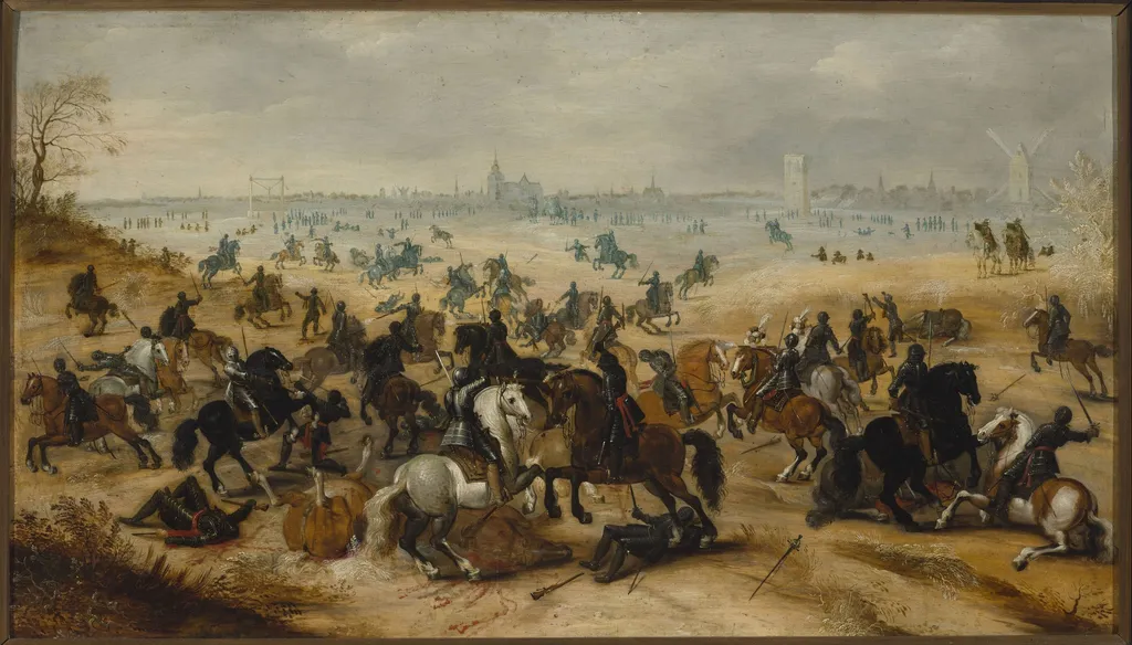 Battle on Vught Heath, by Peter Snayers, oil, 1638