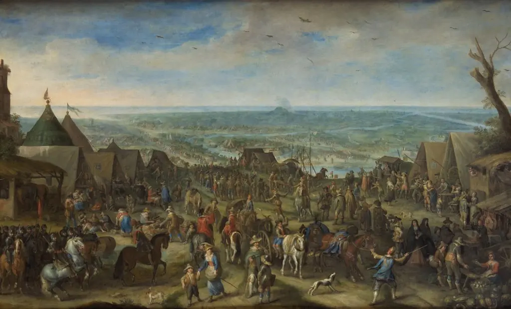 Field camp, by Peter Snayers