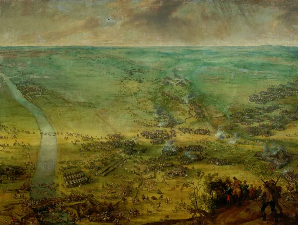 The Battle of Thionville, the Arrival of the Imperial forces under Piccolomini , 19 June 1639, by Peter Snayers